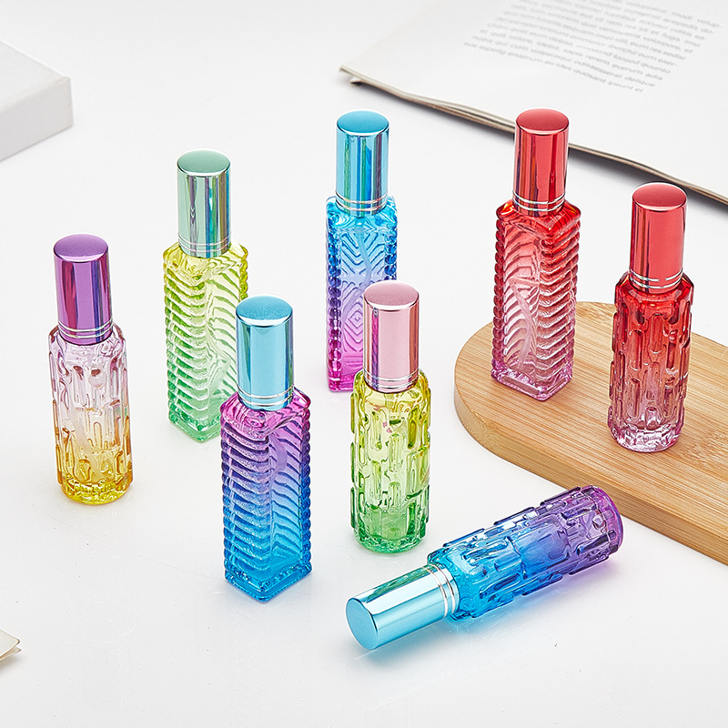 Perfume Fragrance Booster - 1 szt. 10ml Kolorowa Kwadratowa Szklana