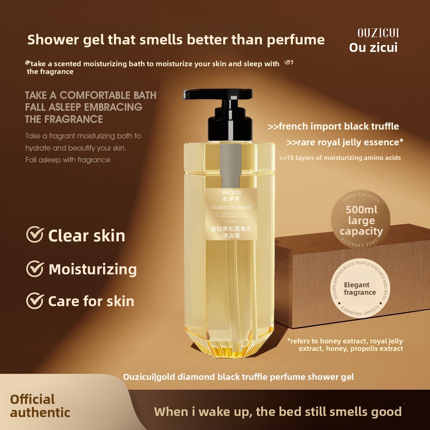 Perfume Fragrance Shower Gel - Żel pod prysznic Golden Diamond Black